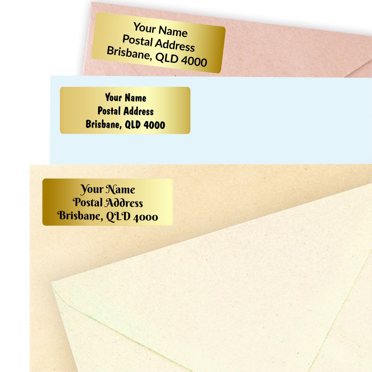 Gold Address Labels Roll
