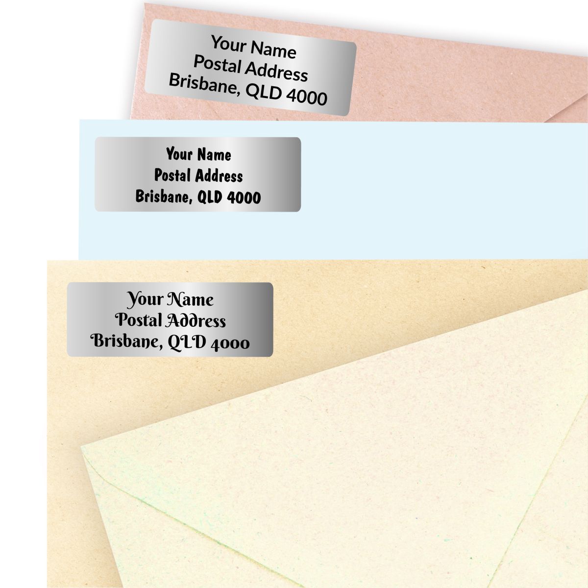 Silver Address Labels Roll