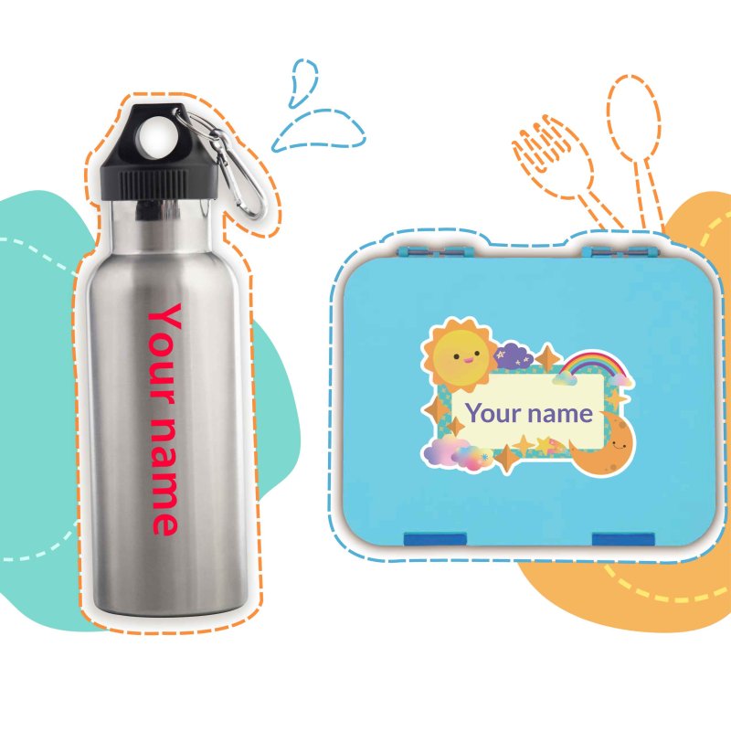 Personalised Lunch Box & Water Bottle Bundle