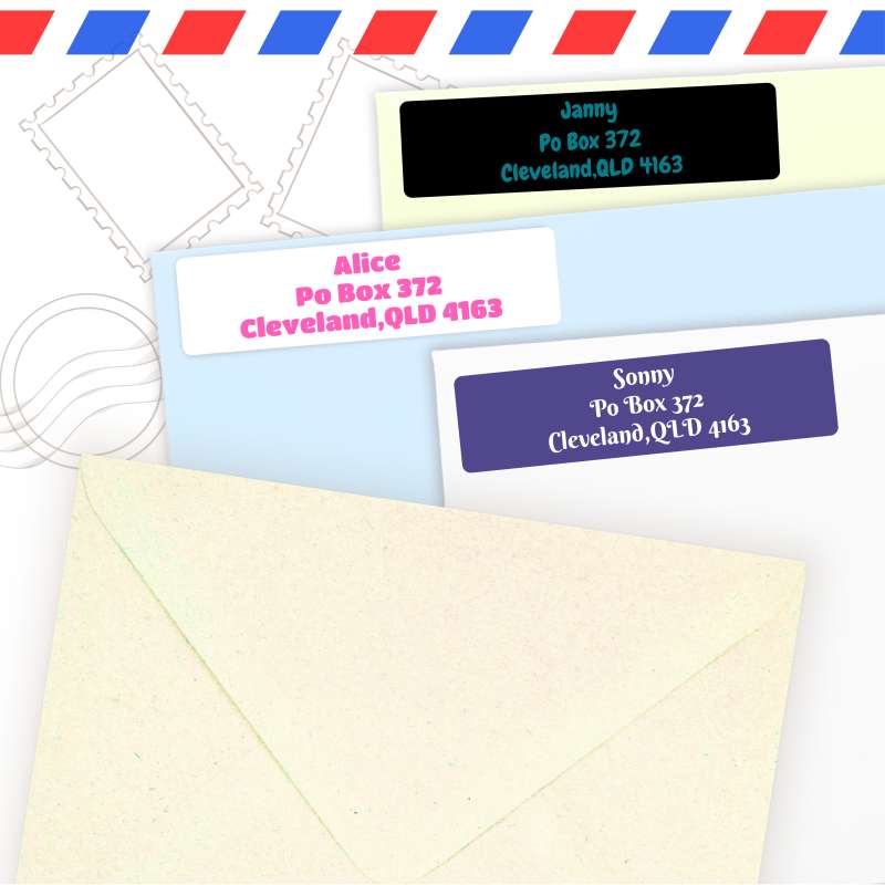 Custom Plain Paper Return Address Labels Stickers