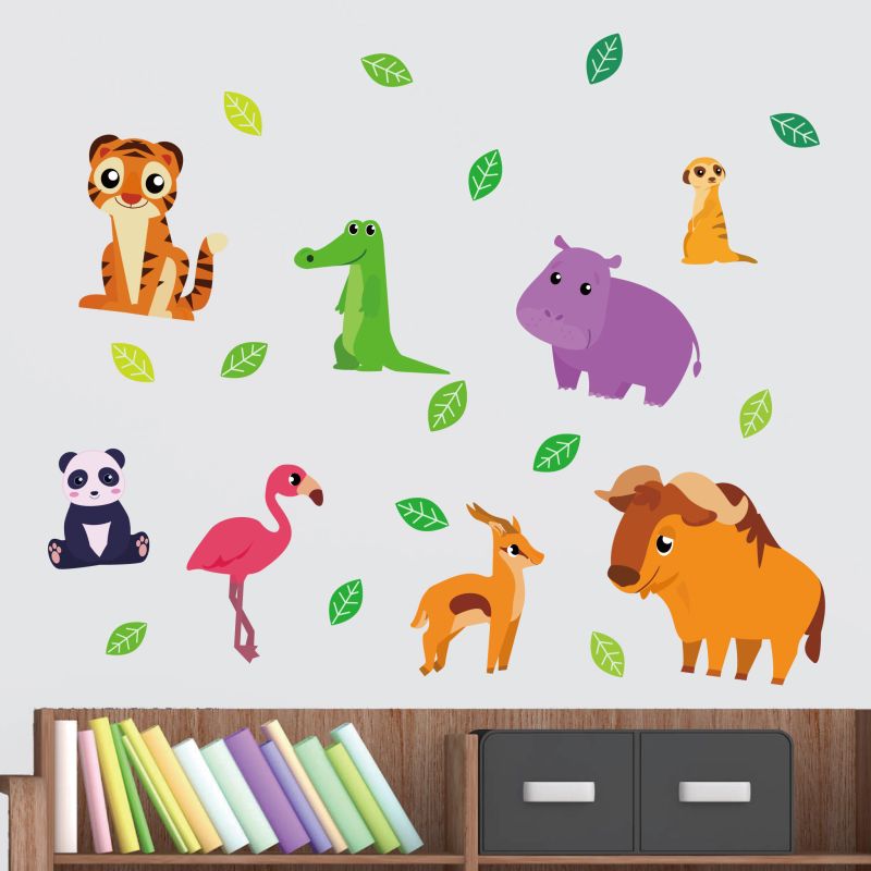 Zoo Animals Wall Stickers / Wall Decor Oz Labels